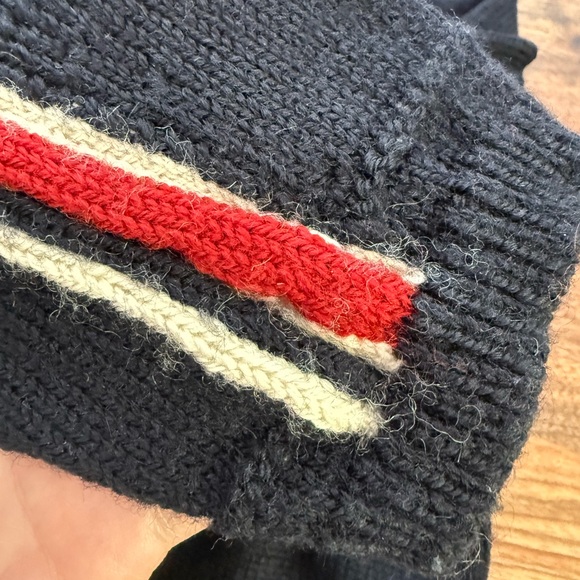 Dale of Norway KIDS 12 Wool Flag Stripes Quarter Zip Sweater Biathlon Team - Picture 11 of 15